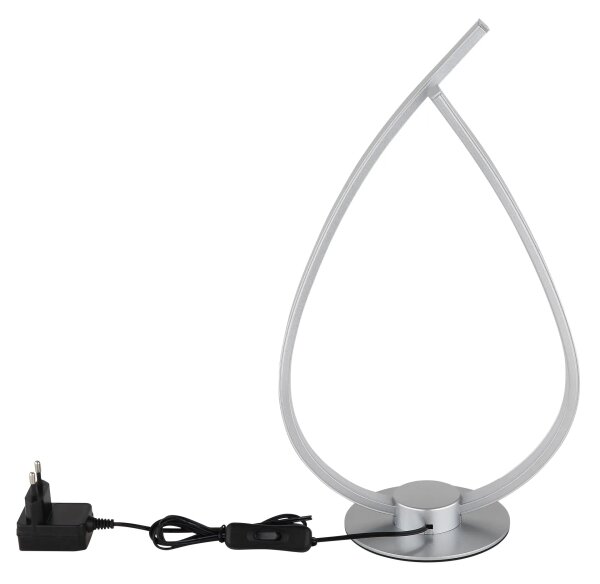 Globo 58492S - LED stolová lampa TRINA LED/6W/230V strieborná