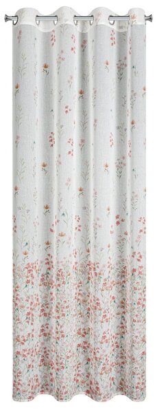 ZÁCLONA NA KRÚŽKOCH SONIA 140X250 CM KVETY