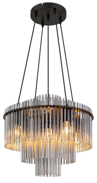 Globo 15698H1 - Luster na lankách GORLEY 5xE27/60W/230V čierna