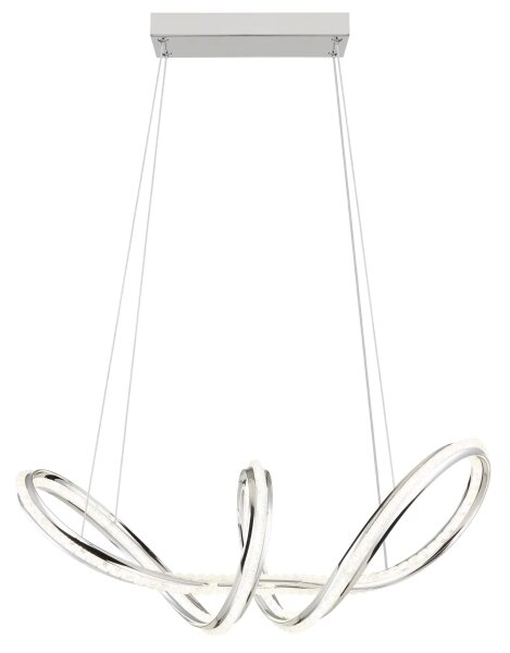 Globo 67440H - LED Stmievateľný luster na lanku EVANGELINE LED/45W/230V lesklý chróm + diaľkové ovládanie