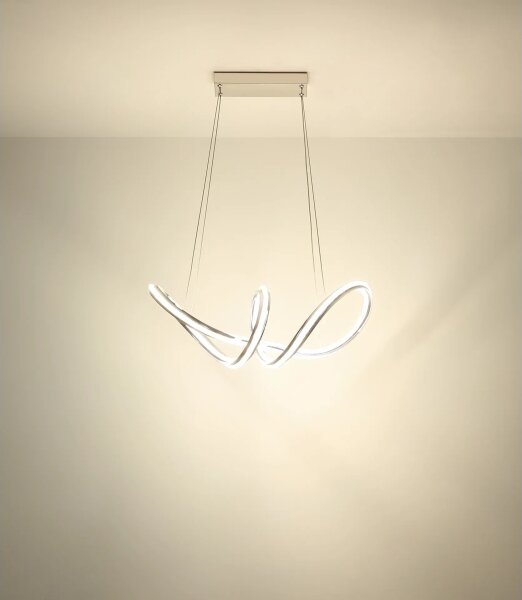 Globo 67440H - LED Stmievateľný luster na lanku EVANGELINE LED/45W/230V lesklý chróm + diaľkové ovládanie