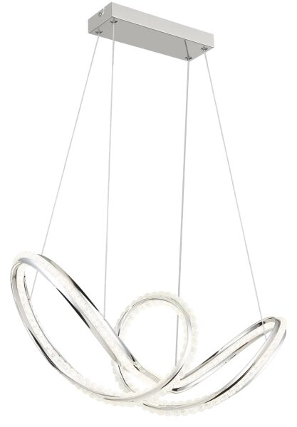 Globo 67440H - LED Stmievateľný luster na lanku EVANGELINE LED/45W/230V lesklý chróm + diaľkové ovládanie