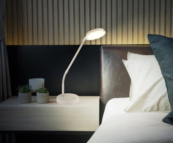 Globo 58504TSA - LED dotykovo stmievateľná stolná lampa SILVIO LED/6,5W/230V béžová