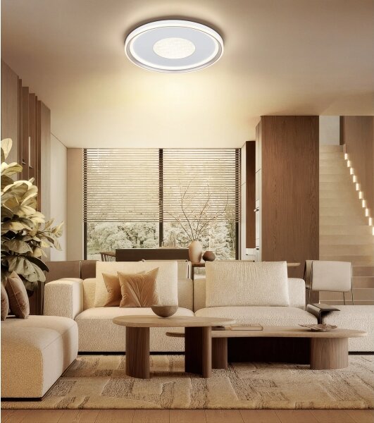 Globo 48558-60 - LED stmievateľné stropné svietidlo EILA LED/60W/230V priemer 59 cm béžová+DO