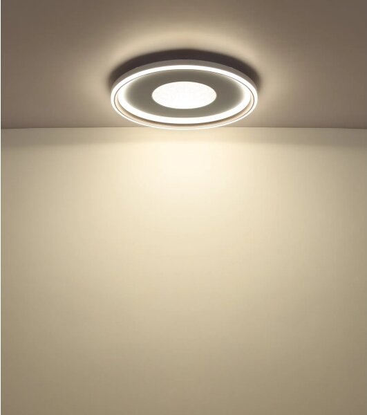Globo 48558-60 - LED stmievateľné stropné svietidlo EILA LED/60W/230V priemer 59 cm béžová+DO