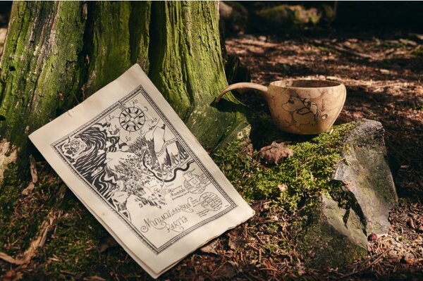 Kupilka Hrnček kuksa Kupilka Moomin 0,12l, hnedý