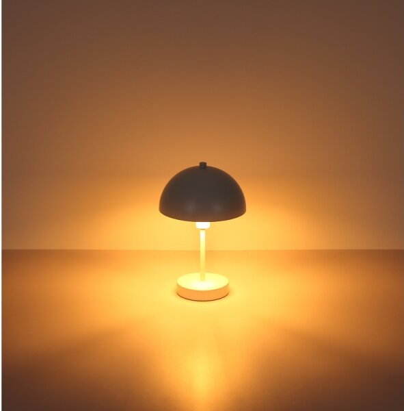 Globo 24009W - Stolná lampa ATOMA I 1xE14/40W/230V biela