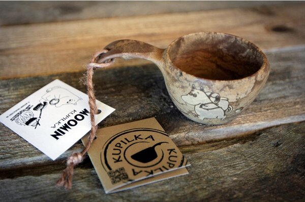 Kupilka Hrnček kuksa Kupilka Moomin 0,12l, hnedý