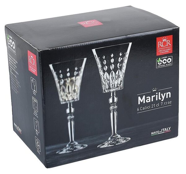 RCR MARILYN POHÁR NA VÍNO 210 ML SADA 6 KS