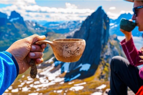Kupilka Hrnček kuksa Kupilka Moomin 0,21l, hnedý