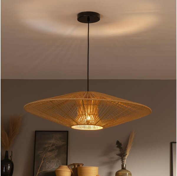 Brilagi - LED luster na lanku CERIA BOHO 1xE27/40W/230V pr. 70 cm čierna/hnedá