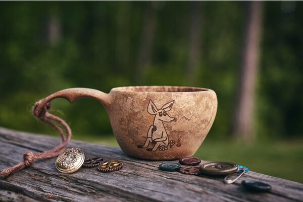 Kupilka Hrnček kuksa Kupilka Sniff 0,12l, hnedý