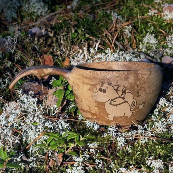 Kupilka Hrnček kuksa Kupilka Moomin 0,21l, hnedý