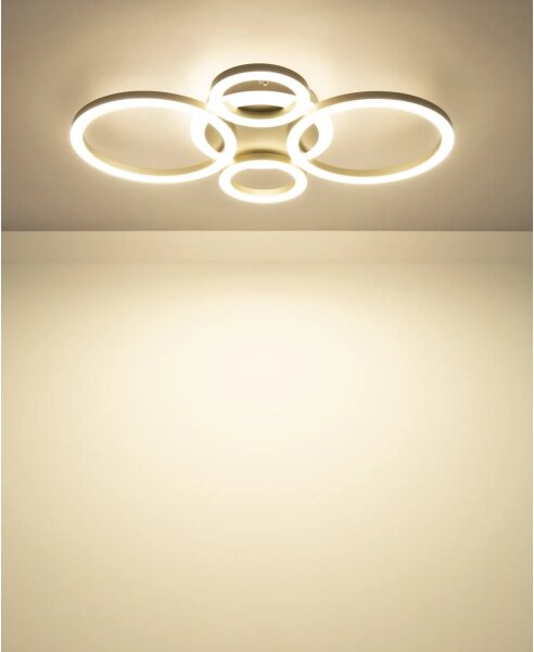 Globo 48039-40CO -LED Stropné svietidlo LORETTA LED/40W/230V pr. 35,5x53 cm mosadz