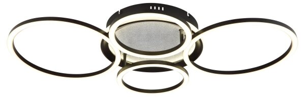 Globo 48477-40C - LED stropné svietidlo ALVIS LED/40W/230V 4000K 72x52 cm čierna