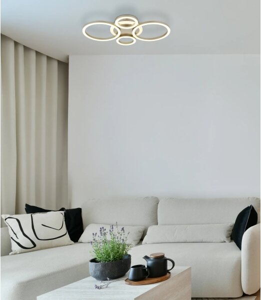 Globo 48039-40CO -LED Stropné svietidlo LORETTA LED/40W/230V pr. 35,5x53 cm mosadz