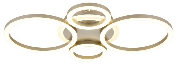 Globo 48039-40CO -LED Stropné svietidlo LORETTA LED/40W/230V pr. 35,5x53 cm mosadz