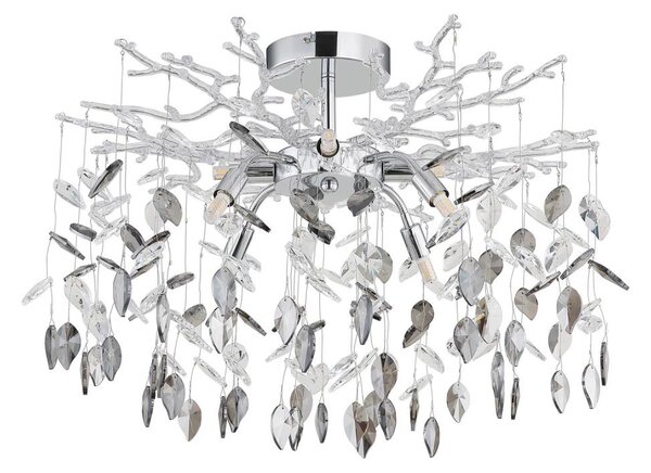 Globo 64133-8D - Luster na tyči DANNA 8xG9/8W/230V lesklý chróm