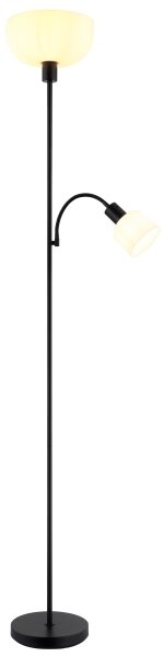 Globo 59947B - Stojacia lampa HINTON 1xE27/40W/230V + 1xE14/25W