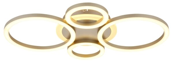 Globo 48039-40CO -LED Stropné svietidlo LORETTA LED/40W/230V pr. 35,5x53 cm mosadz