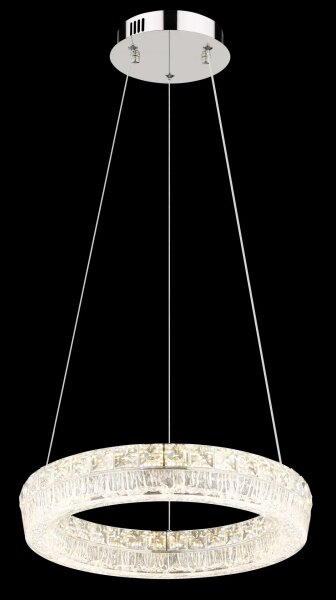 Globo 67387-24 - LED stmievateľný luster na lanku LAUREL LED/24W/230V číre + diaľkové ovládanie