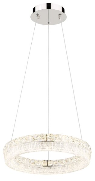Globo 67387-24 - LED stmievateľný luster na lanku LAUREL LED/24W/230V číre + diaľkové ovládanie