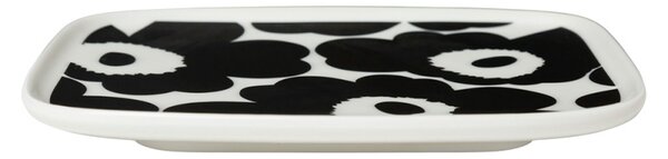 Marimekko Tanier Oiva Unikko 15x12cm, čierno-biely