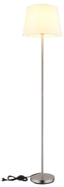 Globo 40100101 - Stojacia lampa JORIS 1xE27/40W/230V biela/matný chróm