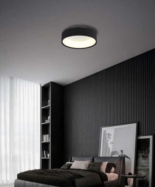 Globo 15924DS-LED Stropné svietidlo KEMP LED/45W/230V 2700/4000/6000K priemer 46 cm čierna