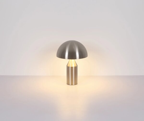 Globo 21030N - Stolná lampa ATOMA 2xE27/40W/230V matný chróm