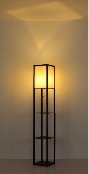 Globo 58611S - Stojacia lampa TABITHA 1xE27/60W/230V čierna