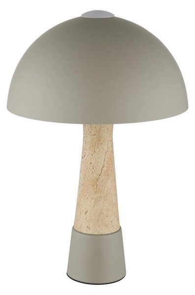 Globo 51070110 - Stolová lampa PAULIN 1xE27ILLU/40W/230V sivá
