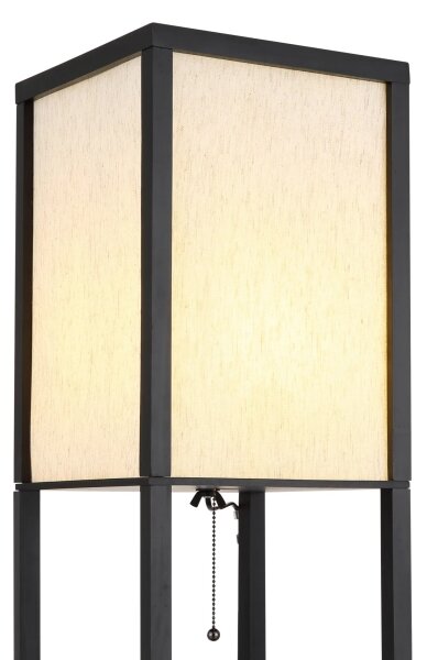 Globo 58611S - Stojacia lampa TABITHA 1xE27/60W/230V čierna