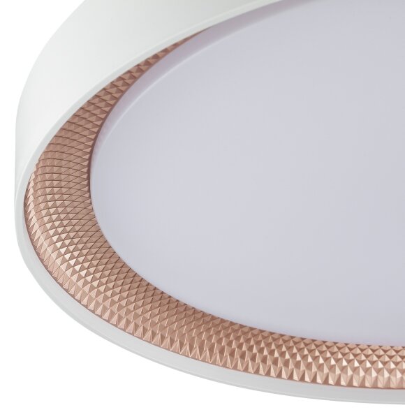 Brilliant - Stmievateľné LED stropné svietidlo WALDO LED/36W/230V biela/ružové zlato + diaľkový ovládač