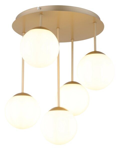 Globo 47441-5CH - Prisadený luster HARMON 5xE14/25W/230V mosadz