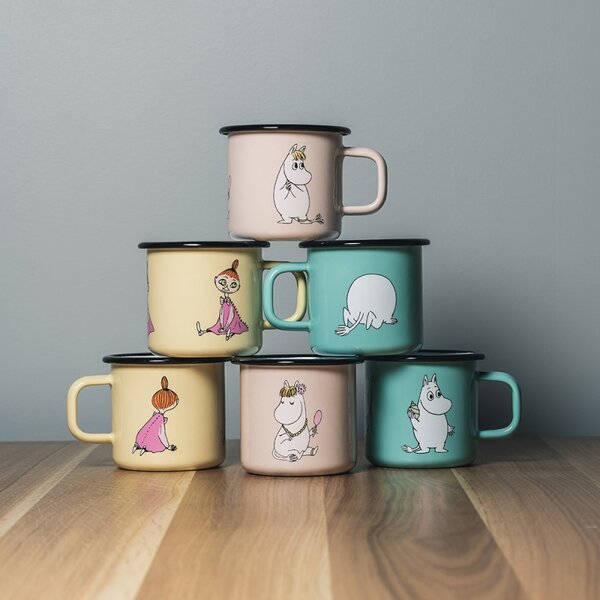 Muurla Hrnček Moomin 0,37l, smalt /mätový
