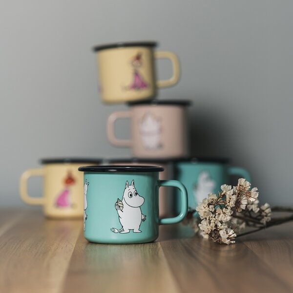 Muurla Hrnček Moomin 0,37l, smalt /mätový