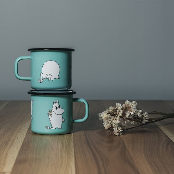 Muurla Hrnček Moomin 0,37l, smalt /mätový
