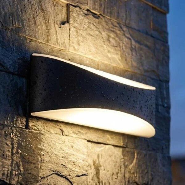 LED vonkajšie nástenné svietidlo LED/10W/230V IP65 čierne