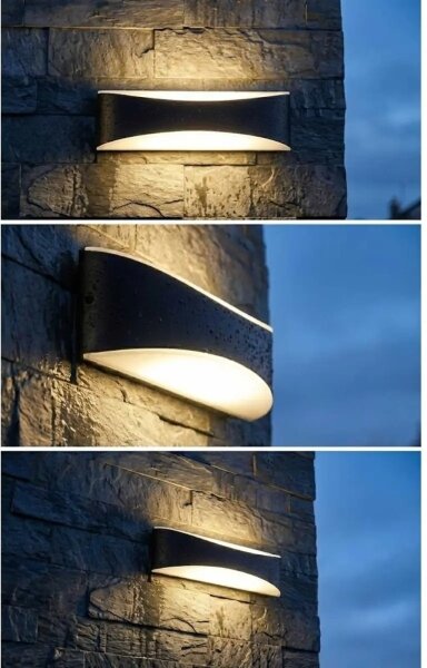 LED vonkajšie nástenné svietidlo LED/10W/230V IP65 čierne