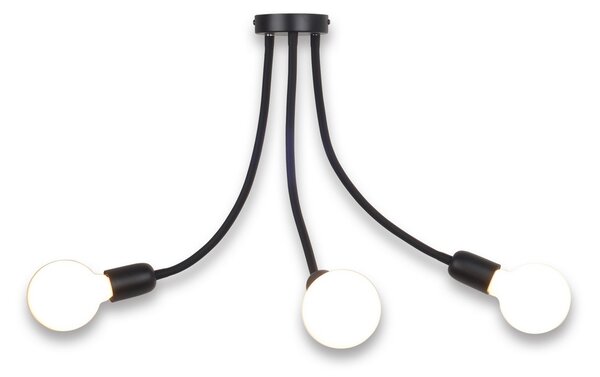 Top Light Galileo 3 C - Luster na tyči 3xE27/40W/230V čierna