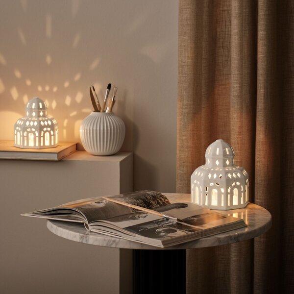 Lampáš domček Urbania Glassalen 14,5 cm
