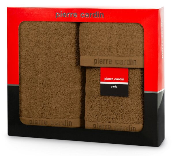 FROTÉ UTERÁK PIERRE CARDIN EVI SADA 30X50 CM, 50X90 CM, 70X140 CM MEDOVÁ