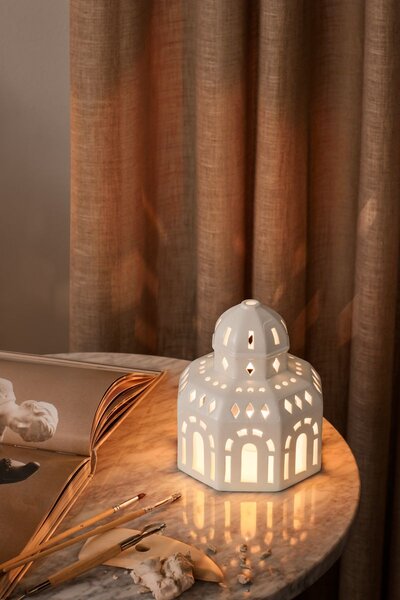 Lampáš domček Urbania Glassalen 14,5 cm