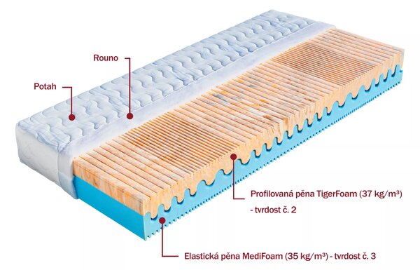 Dřevočal Studená pena Tereza 200x90, AloeVera