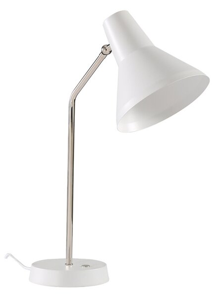 Innolux Stolná lampa Carin, biela / chróm