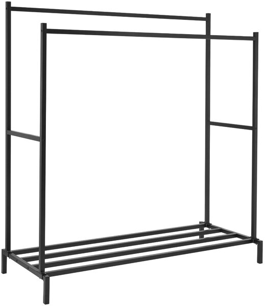 Kovový vešiak Karita 150 cm - čierna