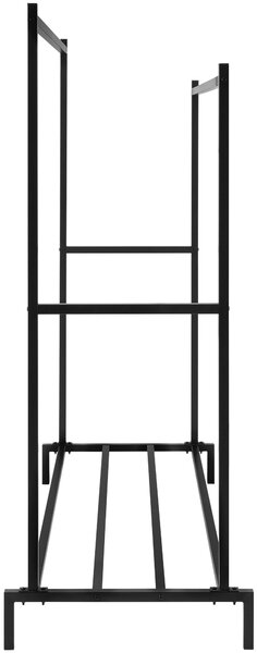 Kovový vešiak Karita 150 cm - čierna