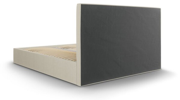 Béžová dvojlôžková posteľ Mazzini Beds Juniper, 180 x 200 cm