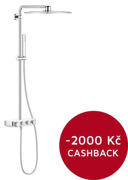 GROHE Euphoria SmartControl System 310 Cube Duo - Sprchový systém s termostatom na stenu, mesačná biela 26508LS0